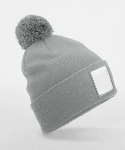 Alternative view of Beechfield Appliqué Patch Pom Beanie