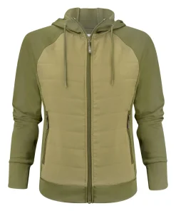 James Harvest Ladies Keyport Full Zip Hooded Hybrid Ja