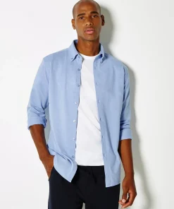 Kustom Kit Tailored Fit Superwash Pique Shirt (LS)