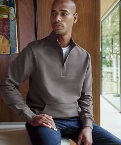 Kustom Kit 1/4 Zip Pique Sweatshirt