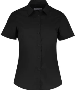 Alternative view of Kustom Kit Tailored Fit Short Sleeve Poplin Shirt